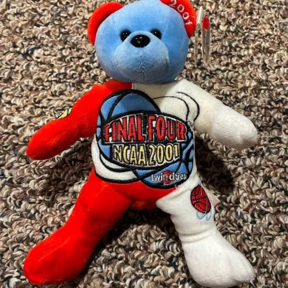 NCAA Final Four 2001 Twin Cities Team Varsity Bears Plush Bear with Tags